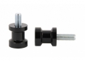 Swingarm spool black alu Ø10mm x1.25