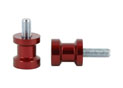 Swingarm spool Alu red Ø10mm x1.25