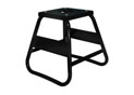 Black cross motorcycle lift with rubber top plate