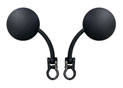 Pair Universal Mirrors - Handlebar mounting Ø22.2mm - Black