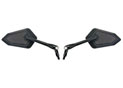 Pair Universal Mirrors Adjustables - M10 - Black/carbon look