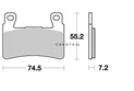 Brake pad Vesrah Sintered Racing