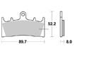 Brake pad Vesrah Racing - VD349RJL
