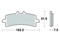 Brake pad Vesrah Racing Sintered metal Racing - VD9031RJL